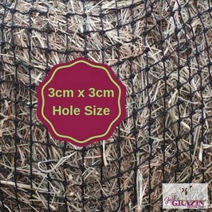 Slow Feeder Hay Net - Half Bale Size - 3cm Holes